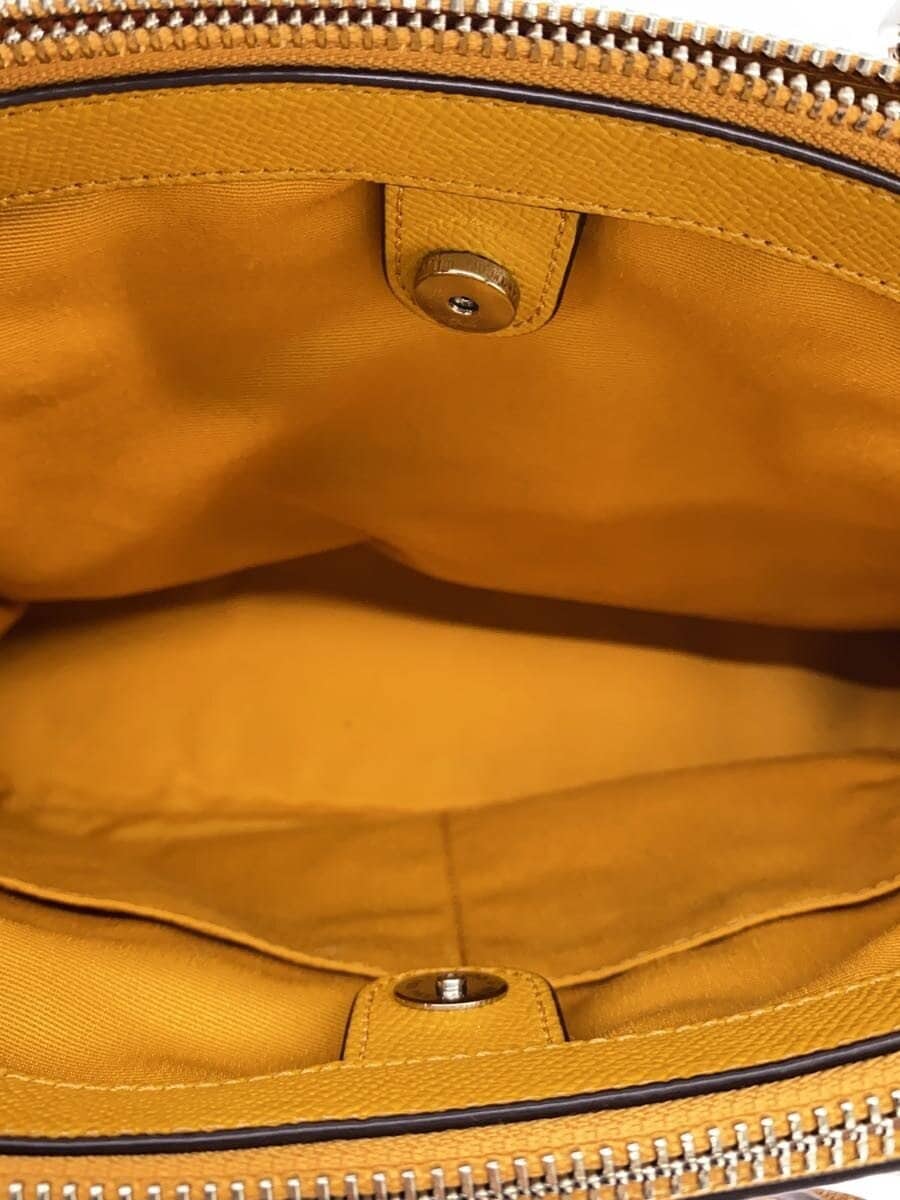 COACH Shoulder Bag Leather YLW Solid K1657-F57523 6