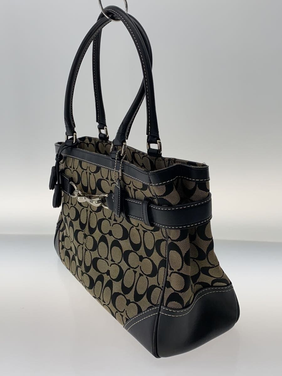 COACH Bag BLK All Over Pattern J05J-8K07 2