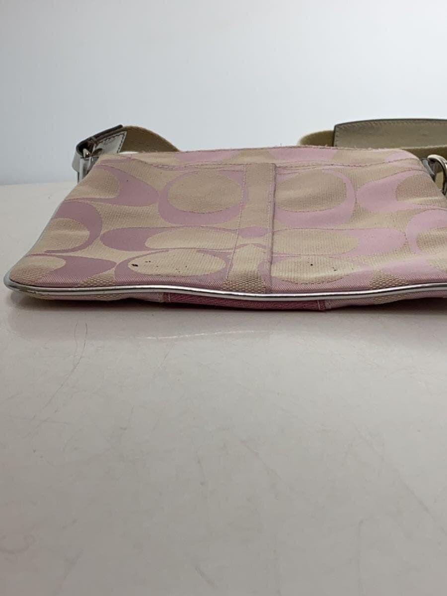 COACH Shoulder Bag_Signature Canvas PNK All Over Pattern 4