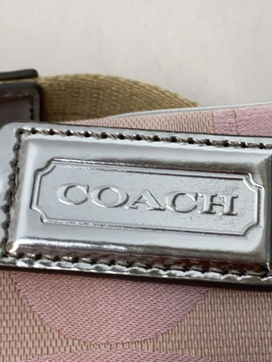 COACH Shoulder Bag_Signature Canvas PNK All Over Pattern 5