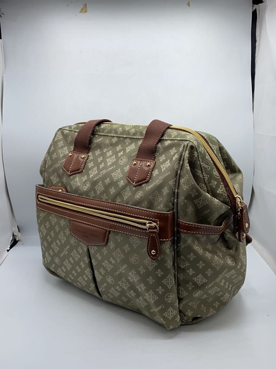 CHRISTIAN OLIVIER Shoulder Bag GRN All Over Pattern 3-Way Backpack 2