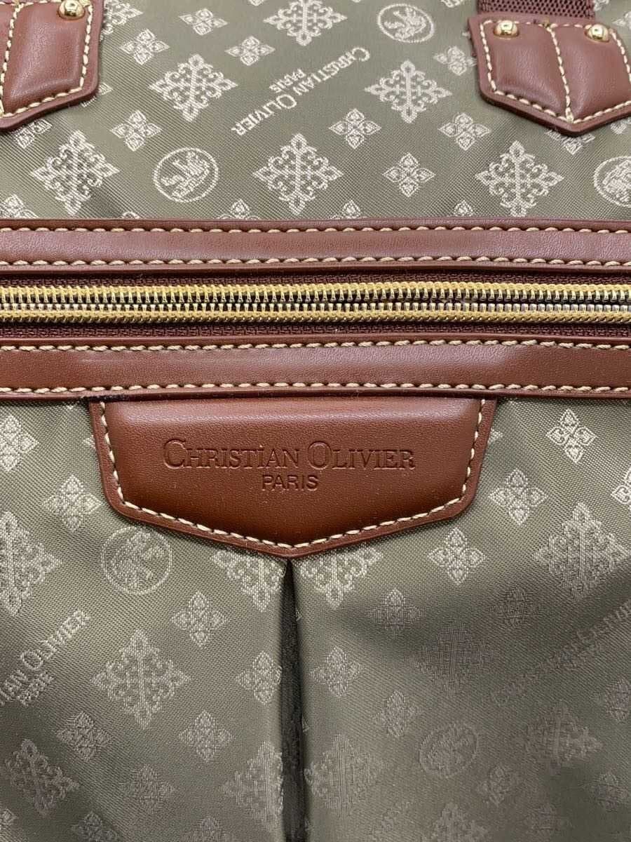 CHRISTIAN OLIVIER Shoulder Bag GRN All Over Pattern 3-Way Backpack 5