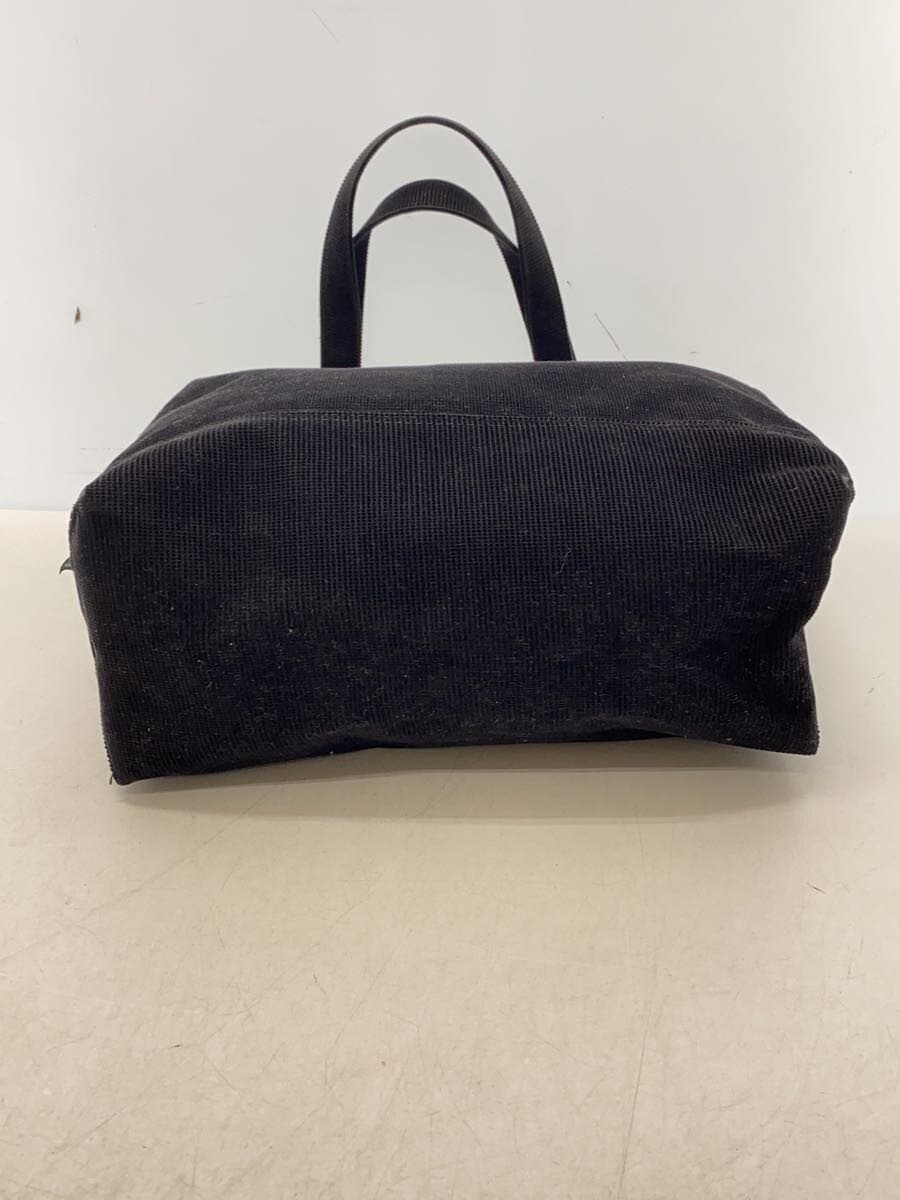 agnes b VOYAGE Tote Bag Cotton BLK Solid 4