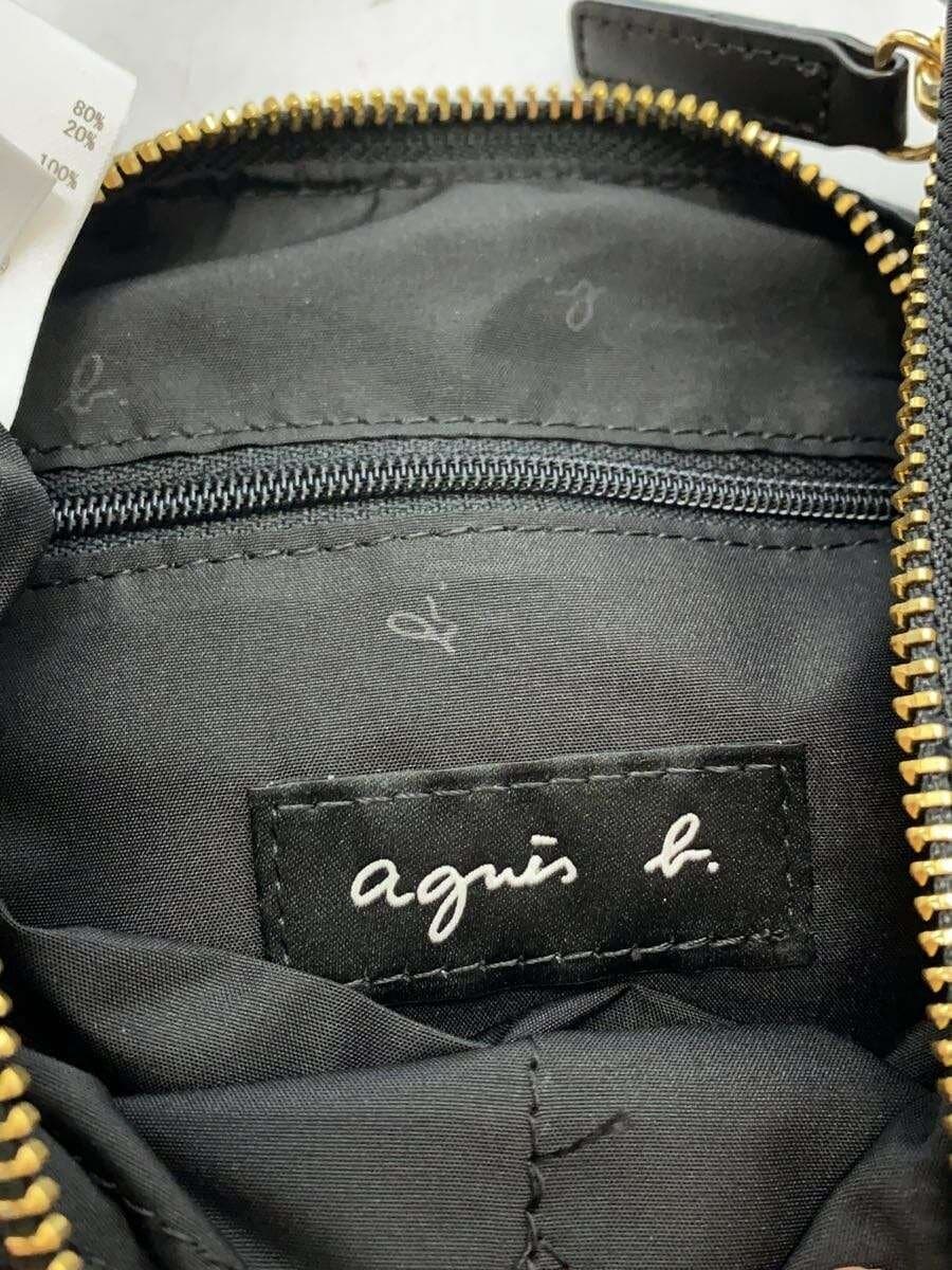 agnes b VOYAGE Shoulder Bag Nylon BLK WAS34-02 3