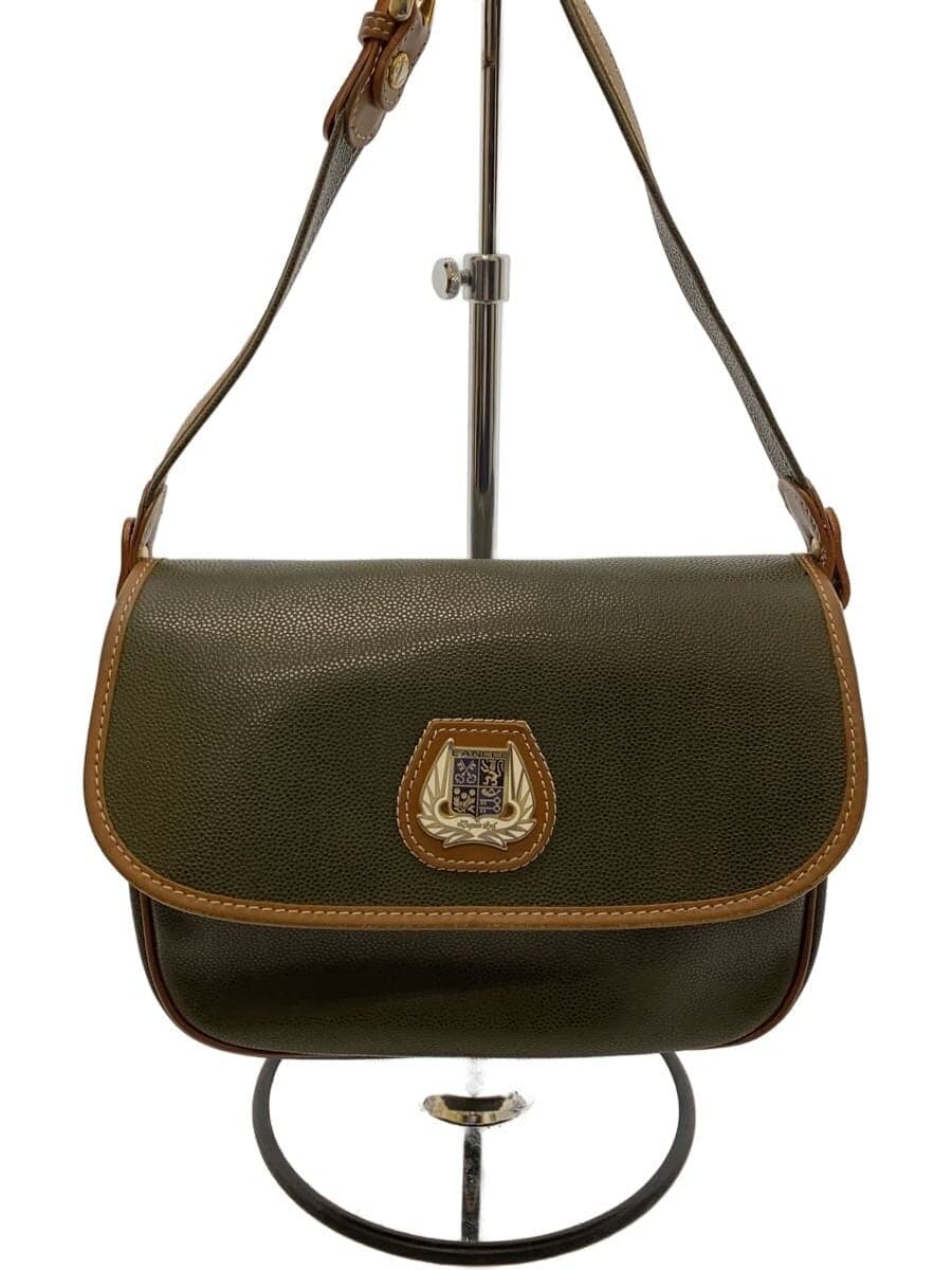 LANCEL Shoulder Bag Leather GRN