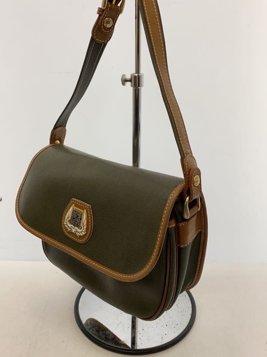 LANCEL Shoulder Bag Leather GRN 2
