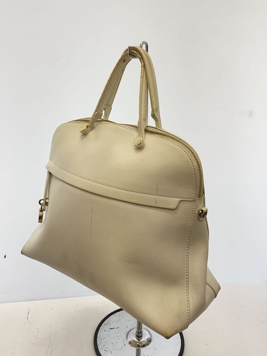 FURLA Tote Bag Leather WHT 2