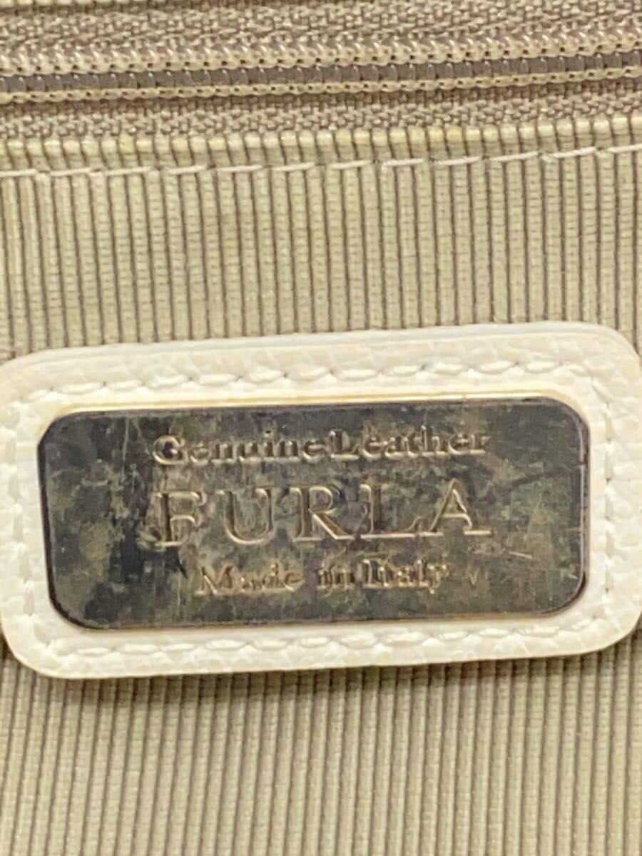 FURLA Tote Bag Leather WHT 5