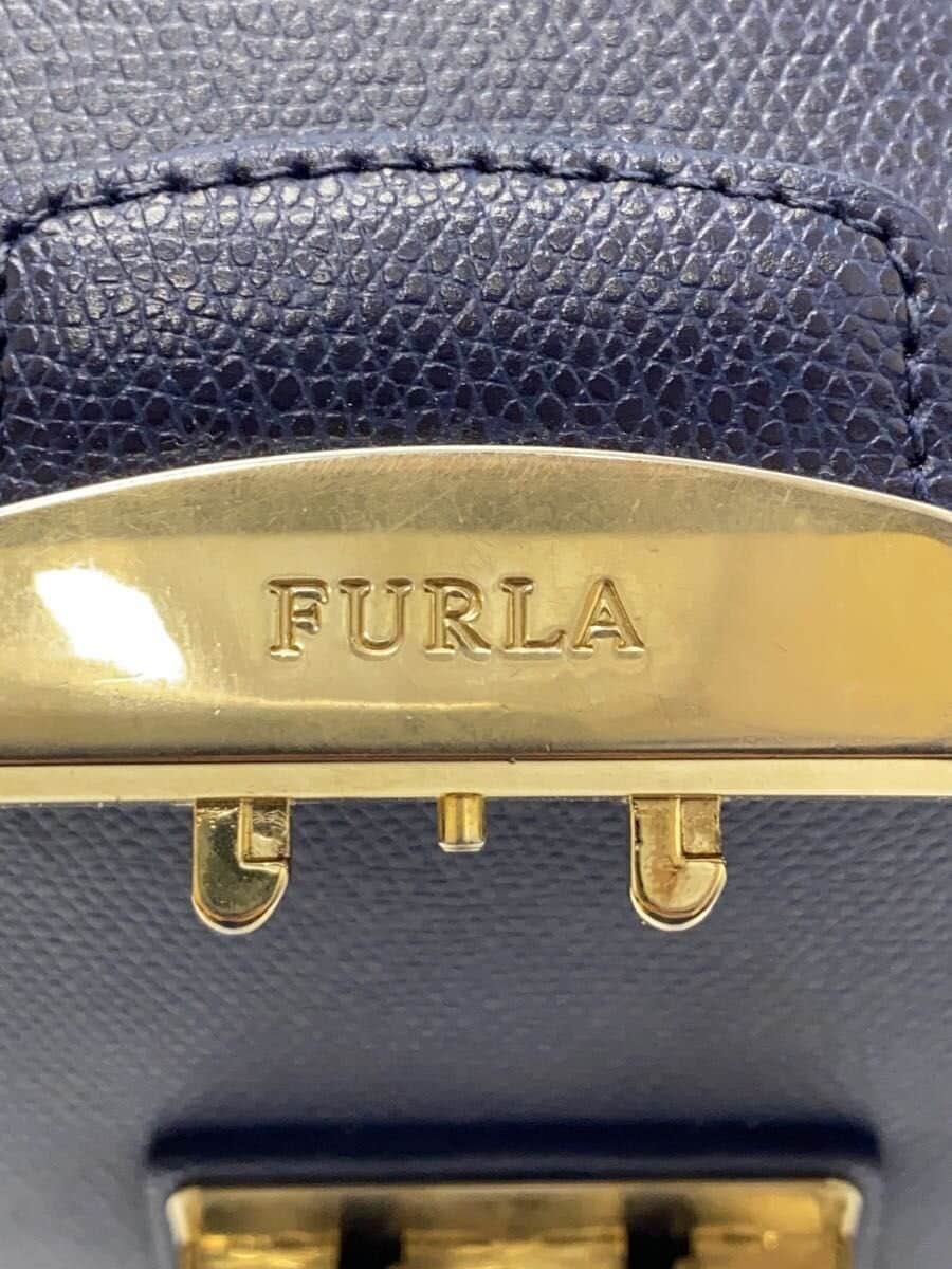 FURLA Tote Bag Leather BLU 5