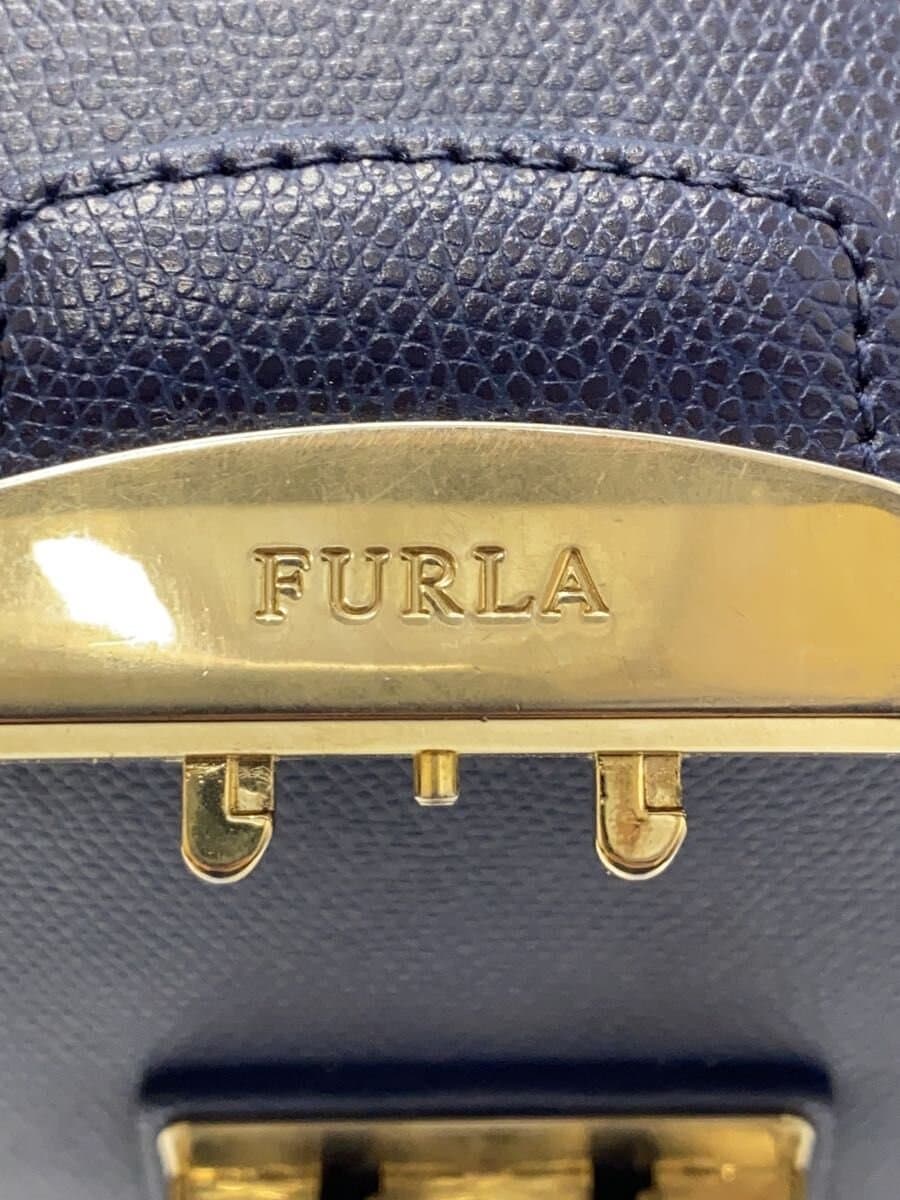 FURLA Tote Bag Leather BLU 5