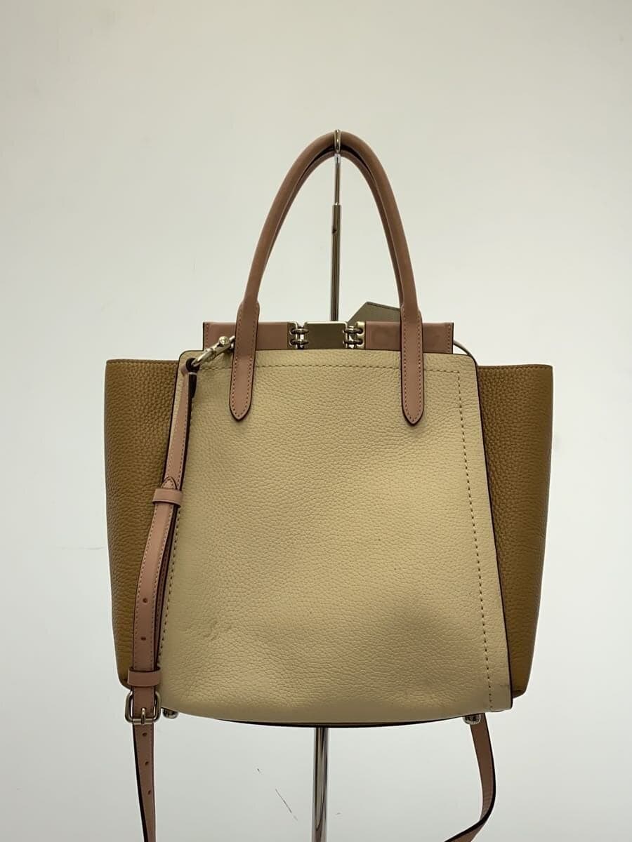 COACH2-Way Handbag Leather WHT 93994 Consider Condition 3