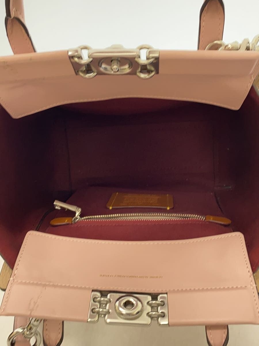 COACH2-Way Handbag Leather WHT 93994 Consider Condition 6