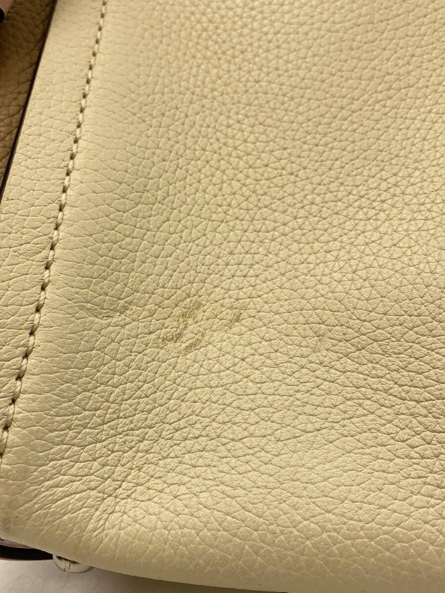 COACH2-Way Handbag Leather WHT 93994 Consider Condition 8