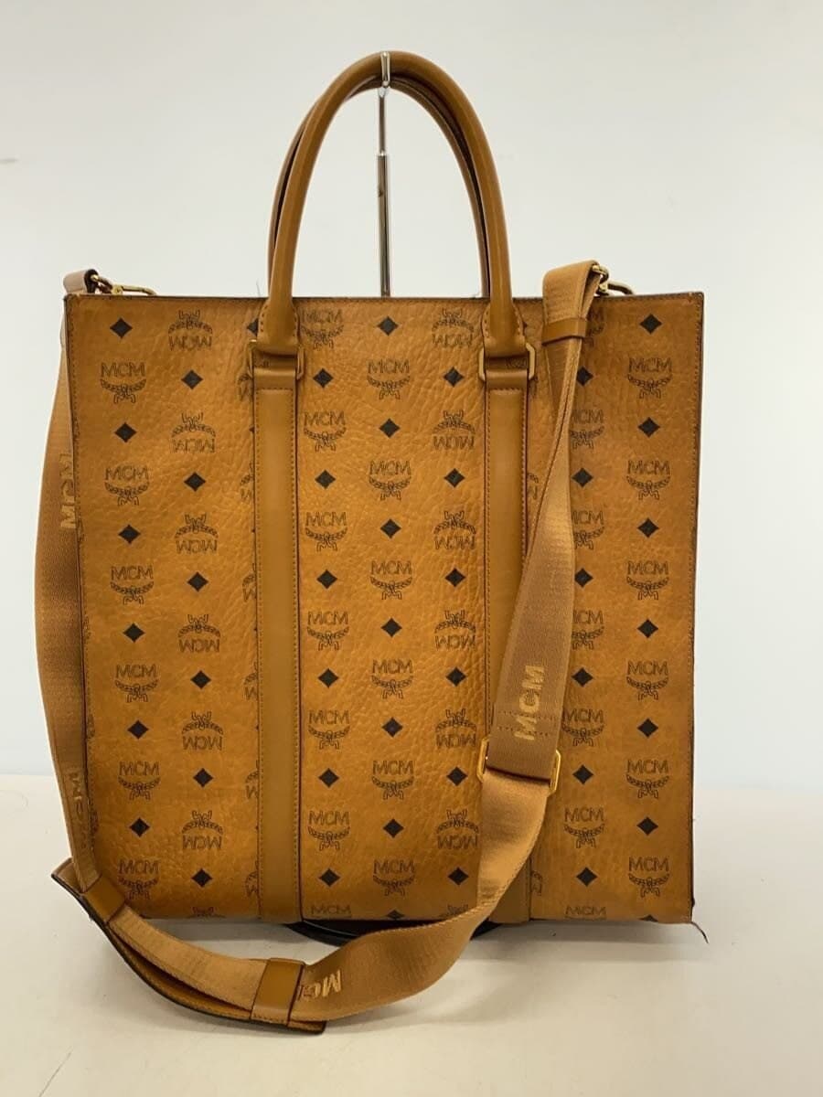 MCM Shoulder Bag Leather CML All Over Pattern 3