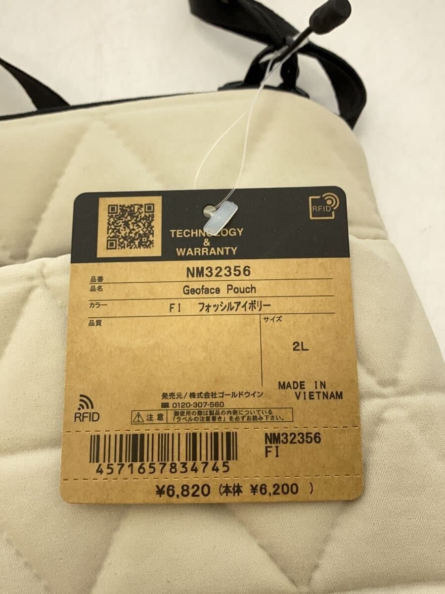 THE NORTH FACE Geoface Pouch Shoulder Bag Polyester WHT Solid NM32356 5