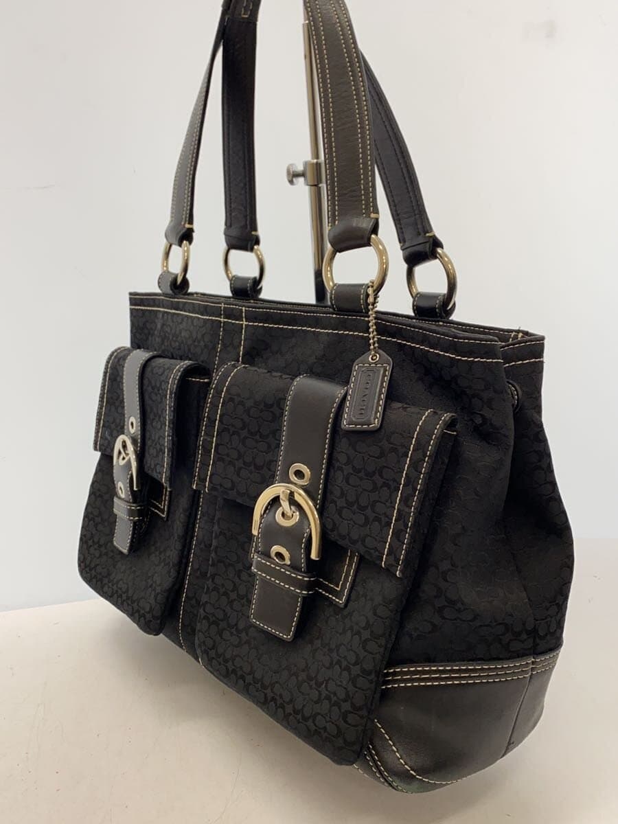 COACH Handbag_Signature Canvas BLK 2