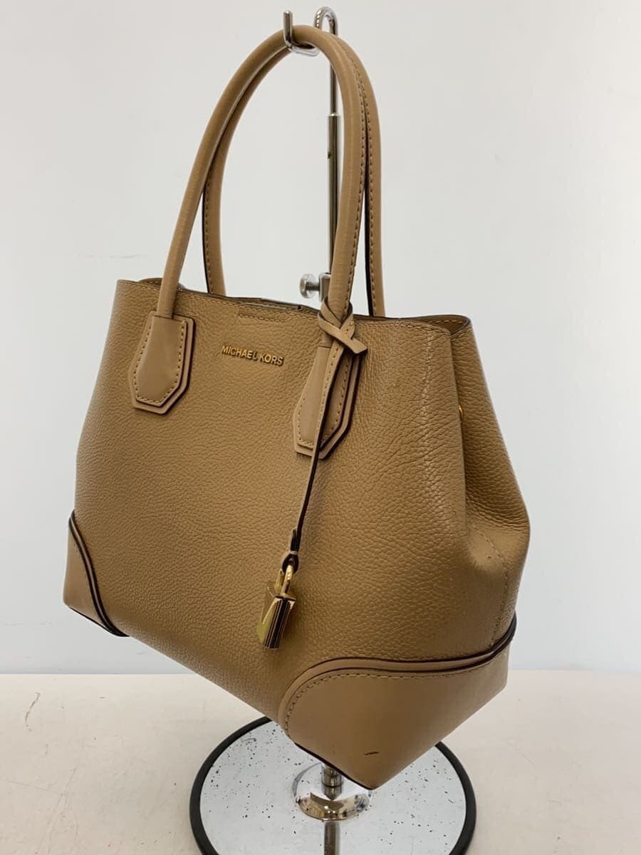 MICHAEL KORS Handbag Leather BEG Solid 2
