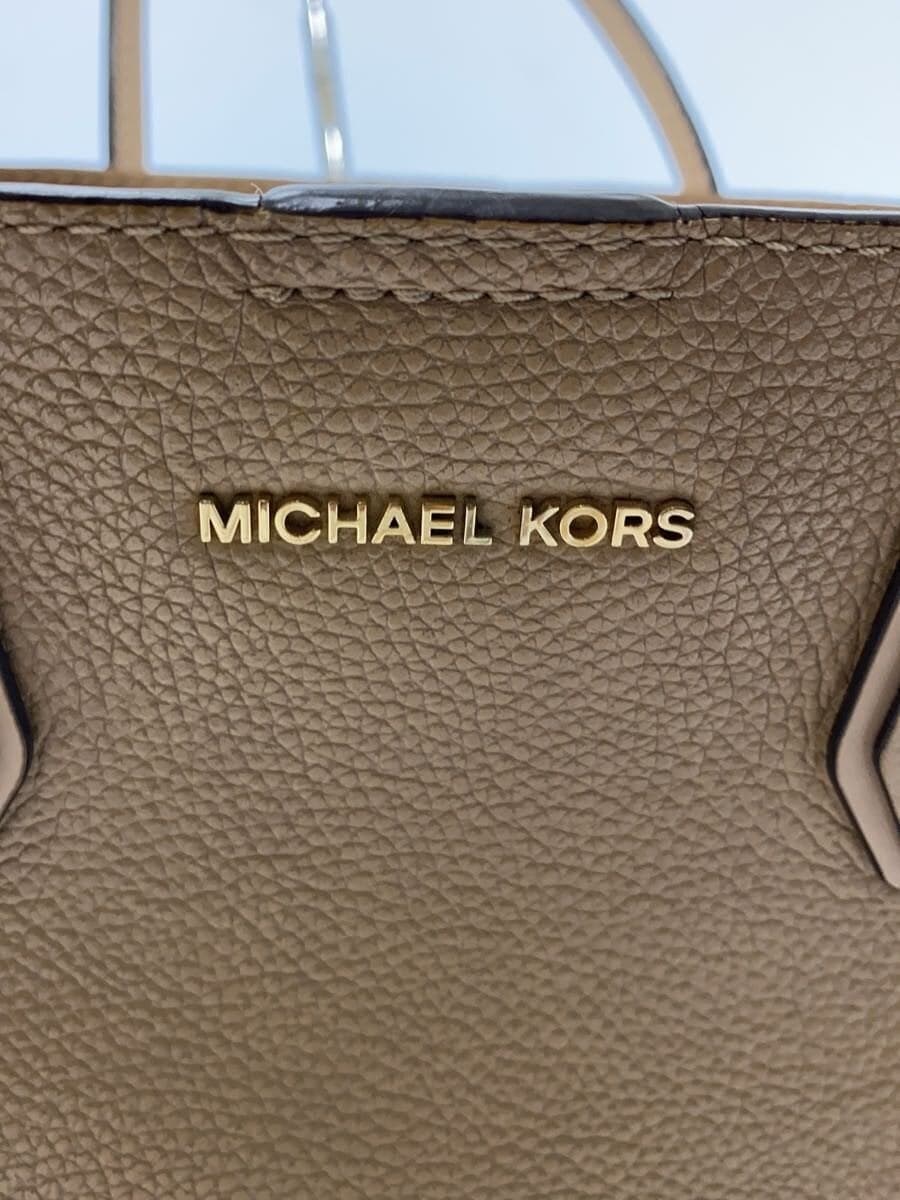 MICHAEL KORS Handbag Leather BEG Solid 5
