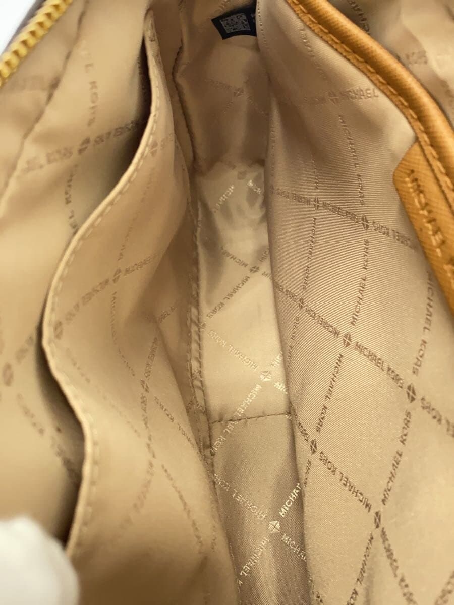 MICHAEL KORS Shoulder Bag Leather BRW All Over Pattern 5