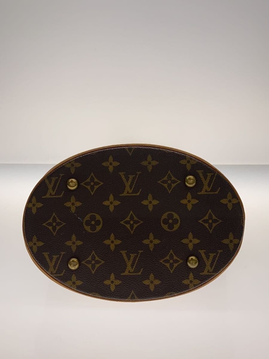 LOUIS VUITTON Petit Bucket_Monogram Canvas PVC BRW 4