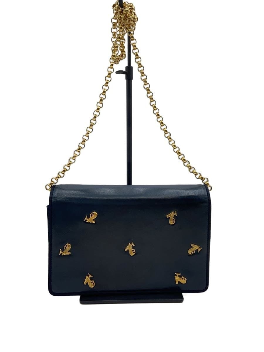 Salvatore Ferragamo Chain Shoulder Bag Black