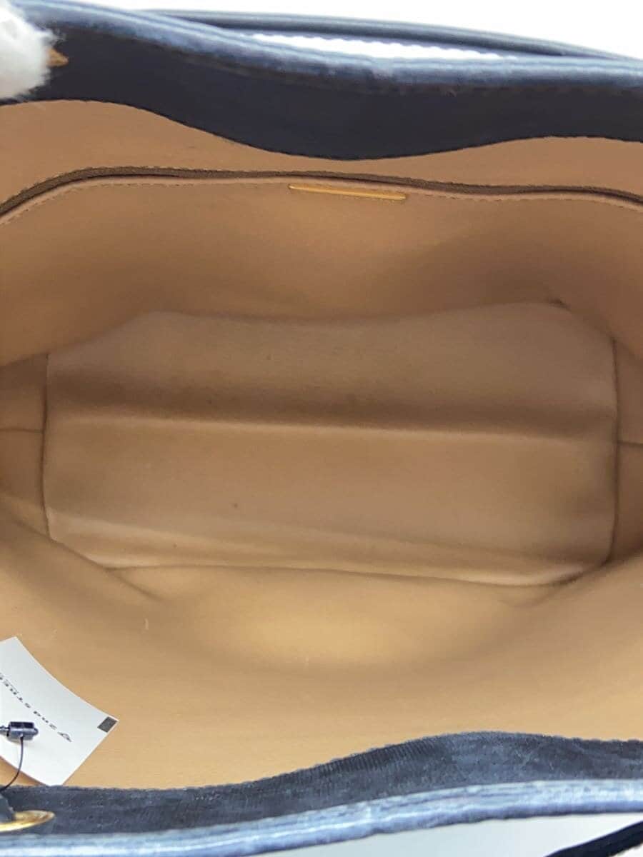 Christian Dior All Do Drawstring Trotter Pattern Shoulder Bag Leather BLK All Over Pattern 6