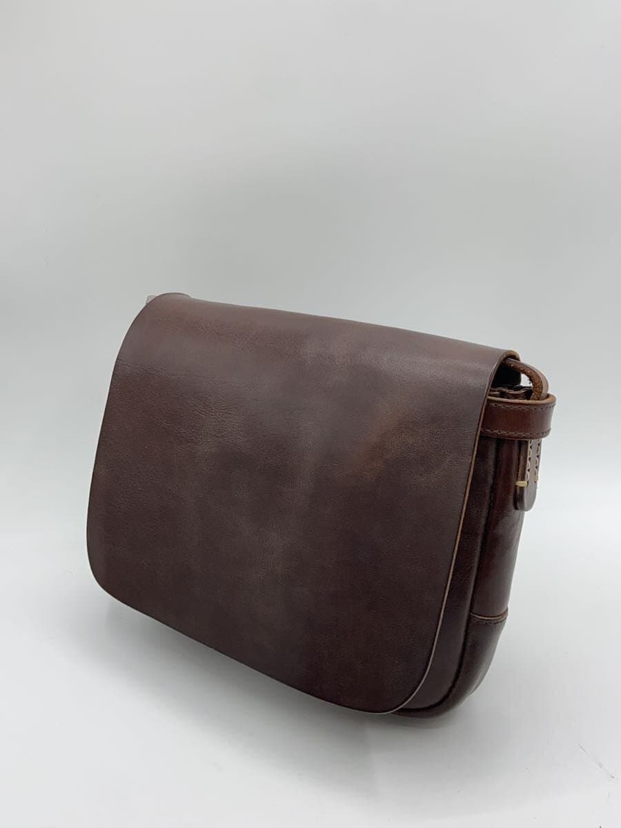 SLOW Shoulder Bag Leather Brown Solid 2