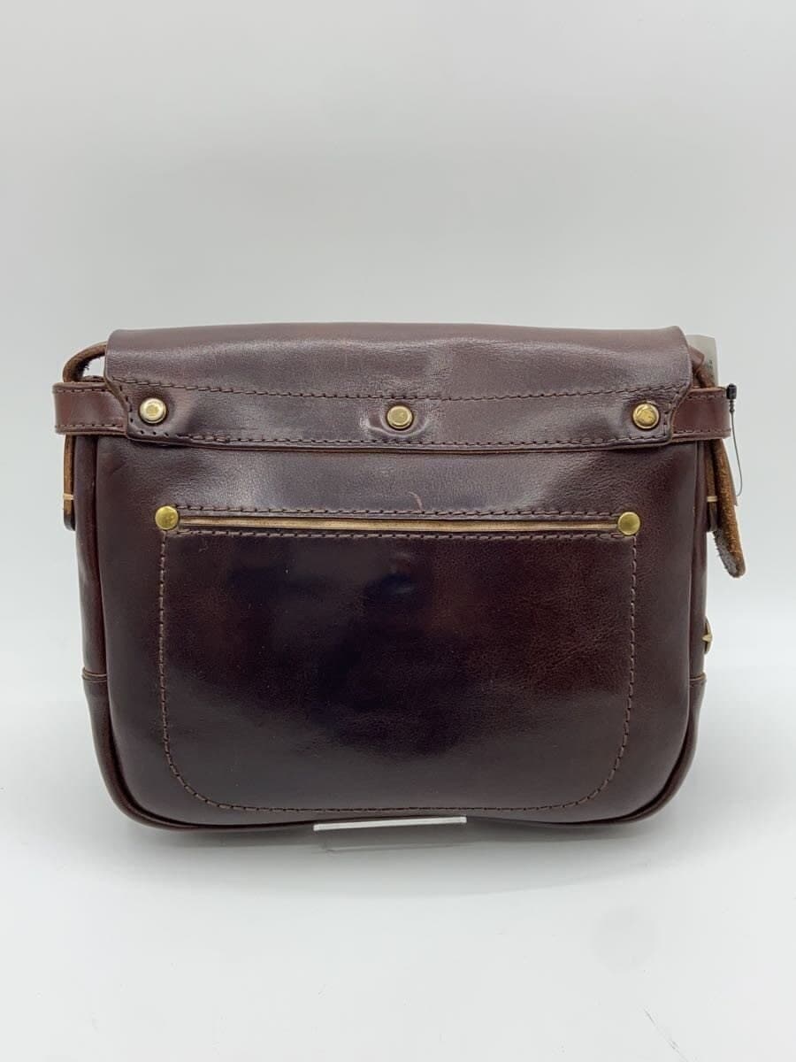 SLOW Shoulder Bag Leather Brown Solid 3