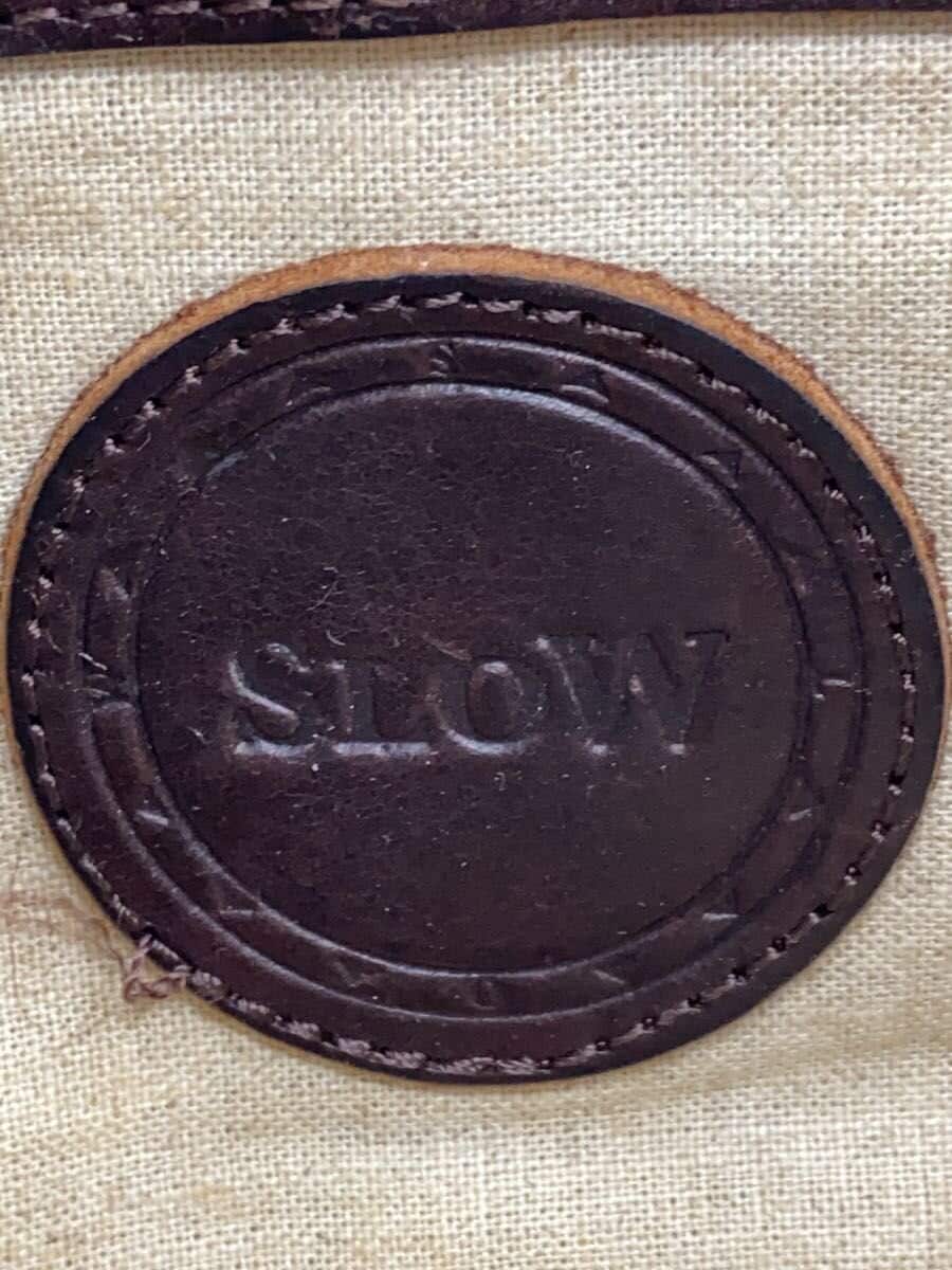SLOW Shoulder Bag Leather Brown Solid 5
