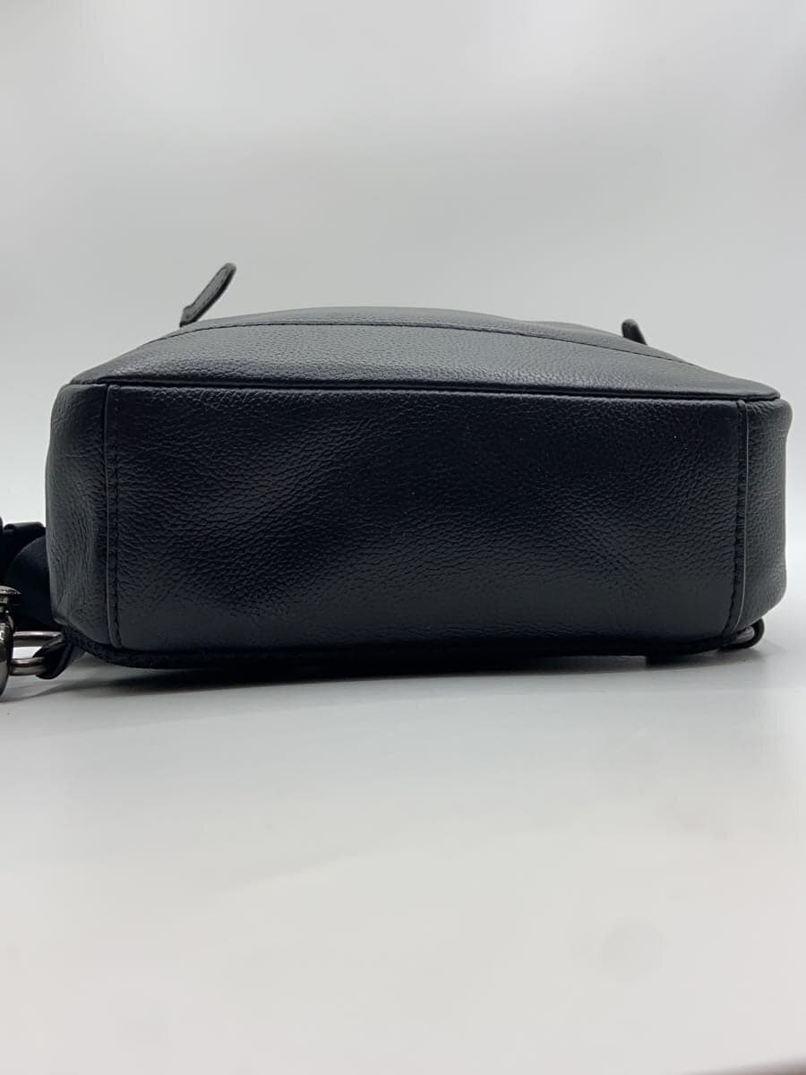 COACH Body Bag Leather Black Solid F49312 4