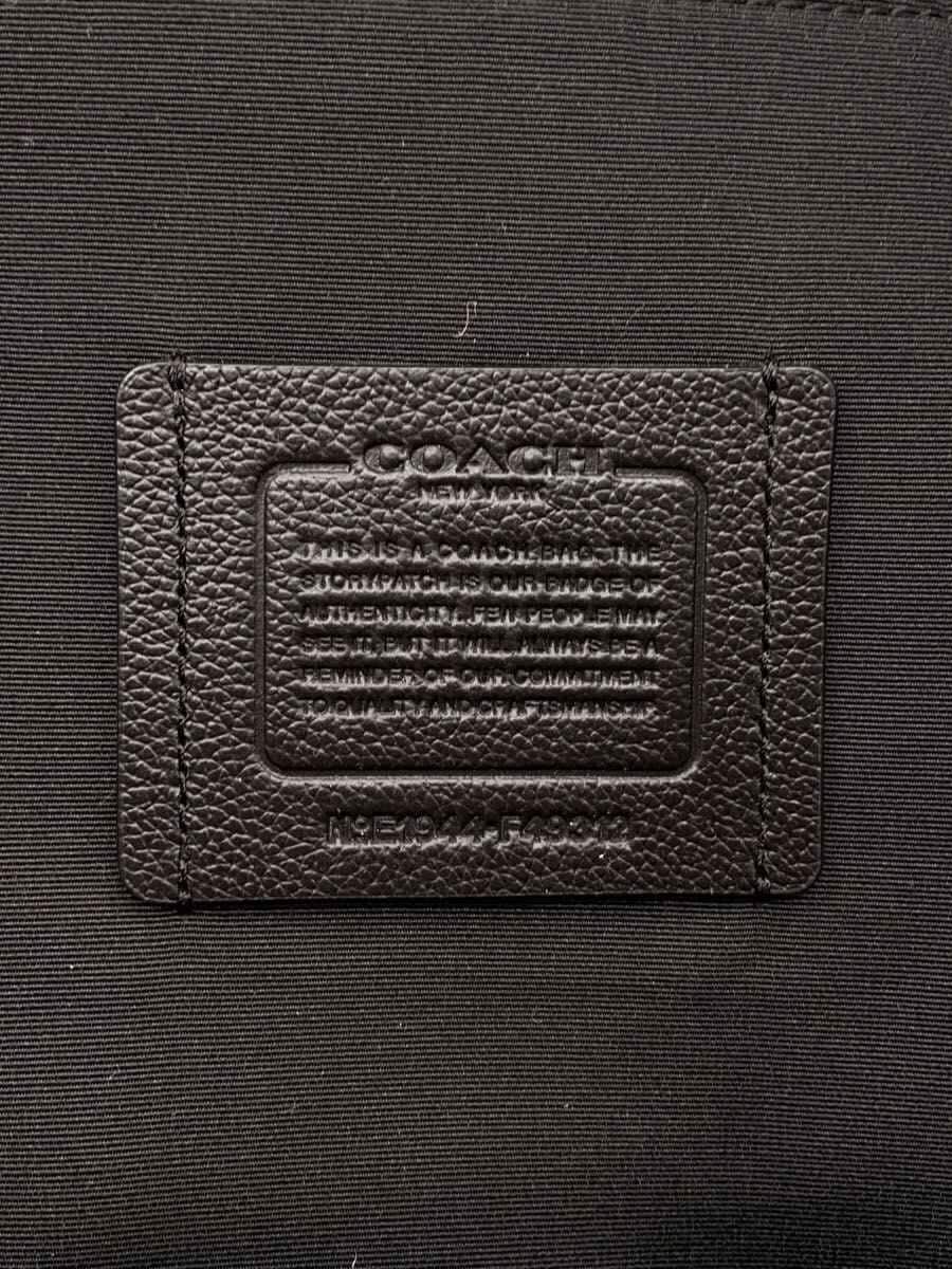 COACH Body Bag Leather Black Solid F49312 5