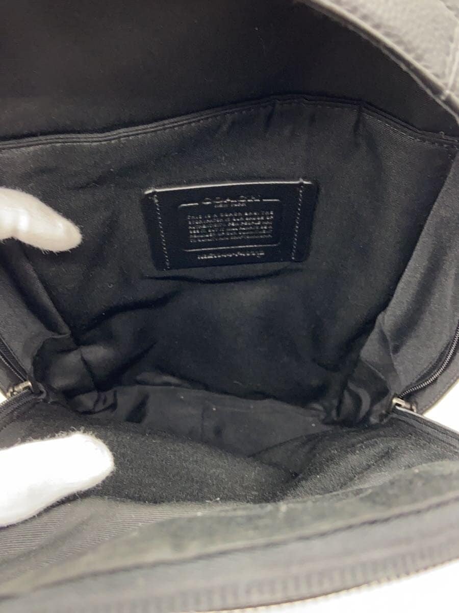 COACH Body Bag Leather Black Solid F49312 6