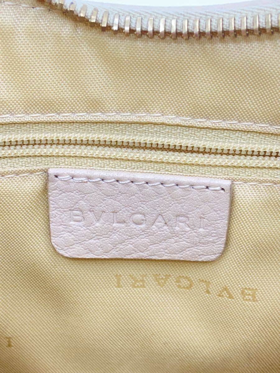 BVLGARI one-shoulder bag Ascot O type Pink Interior has stains 5