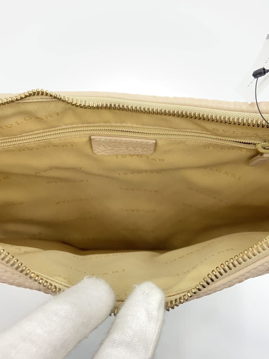 BVLGARI one-shoulder bag Ascot O type Pink Interior has stains 6