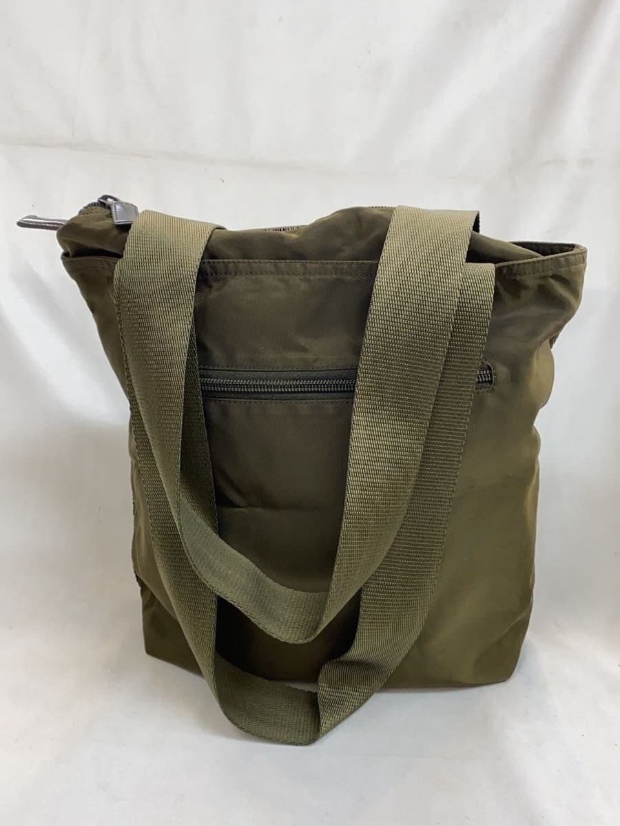 PRADA Tote Bag Nylon KHK Solid 3