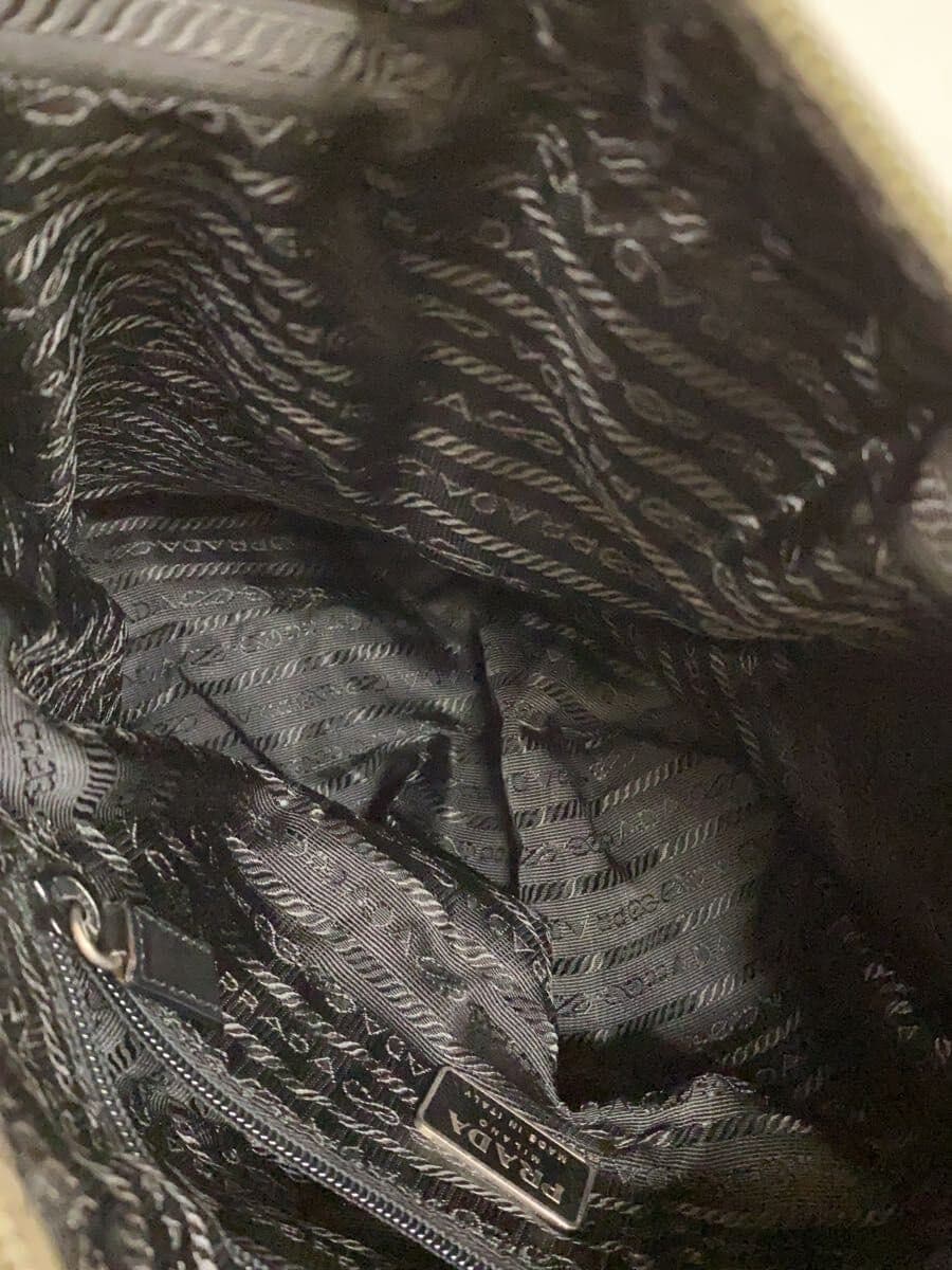 PRADA Tote Bag Nylon KHK Solid 6