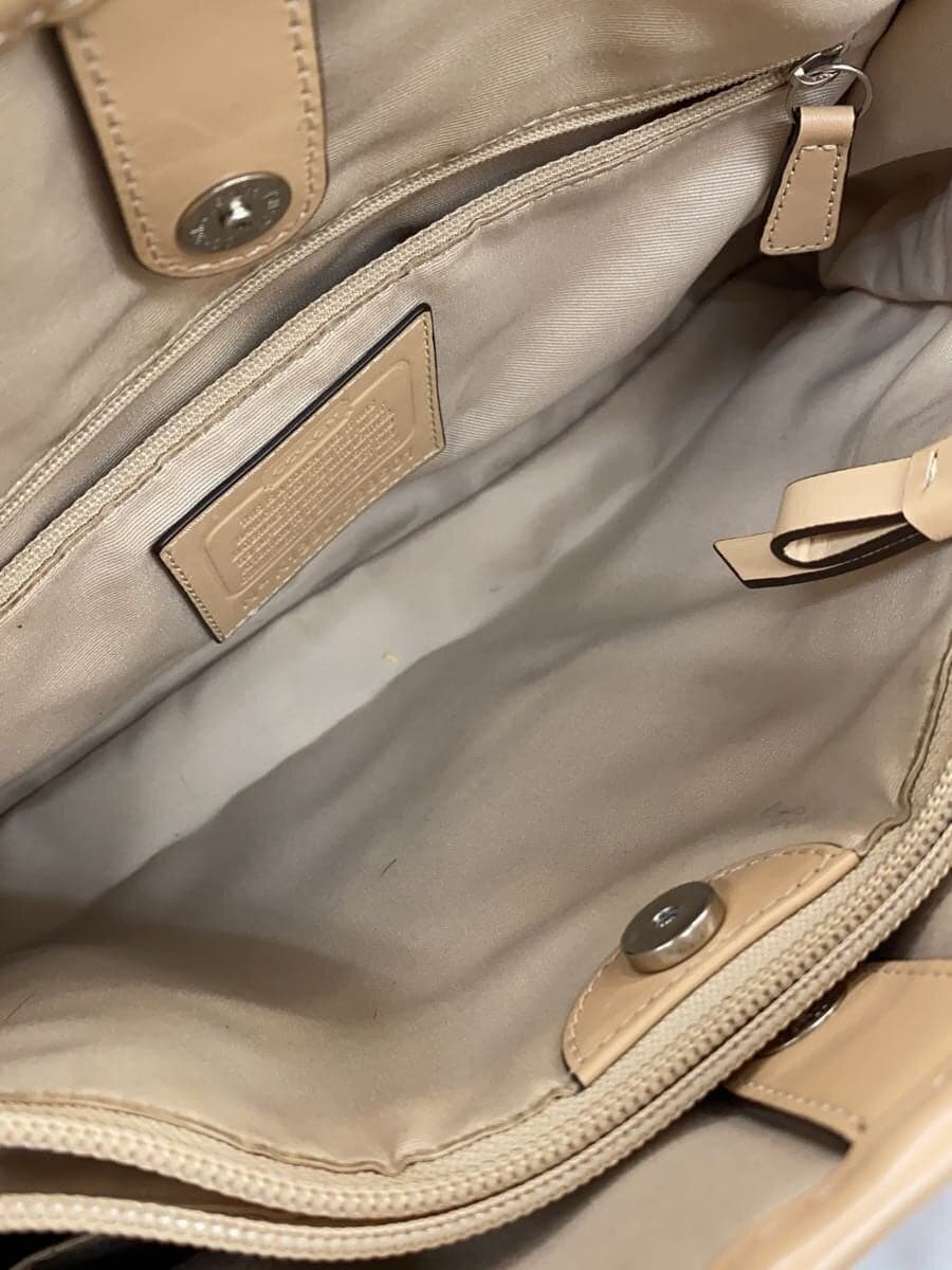 COACH Tote Bag _ Signature Canvas PNK All-over Pattern F28501 6