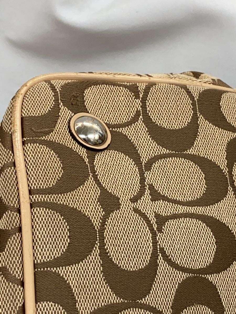 COACH Tote Bag _ Signature Canvas PNK All-over Pattern F28501 8
