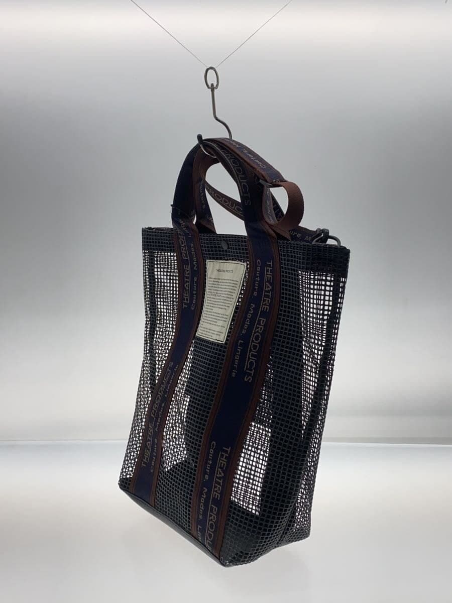 THEATRE PRODUCTS PVC Mesh Thames 2-Way Tote Bag PVC Navy Solid Color 2
