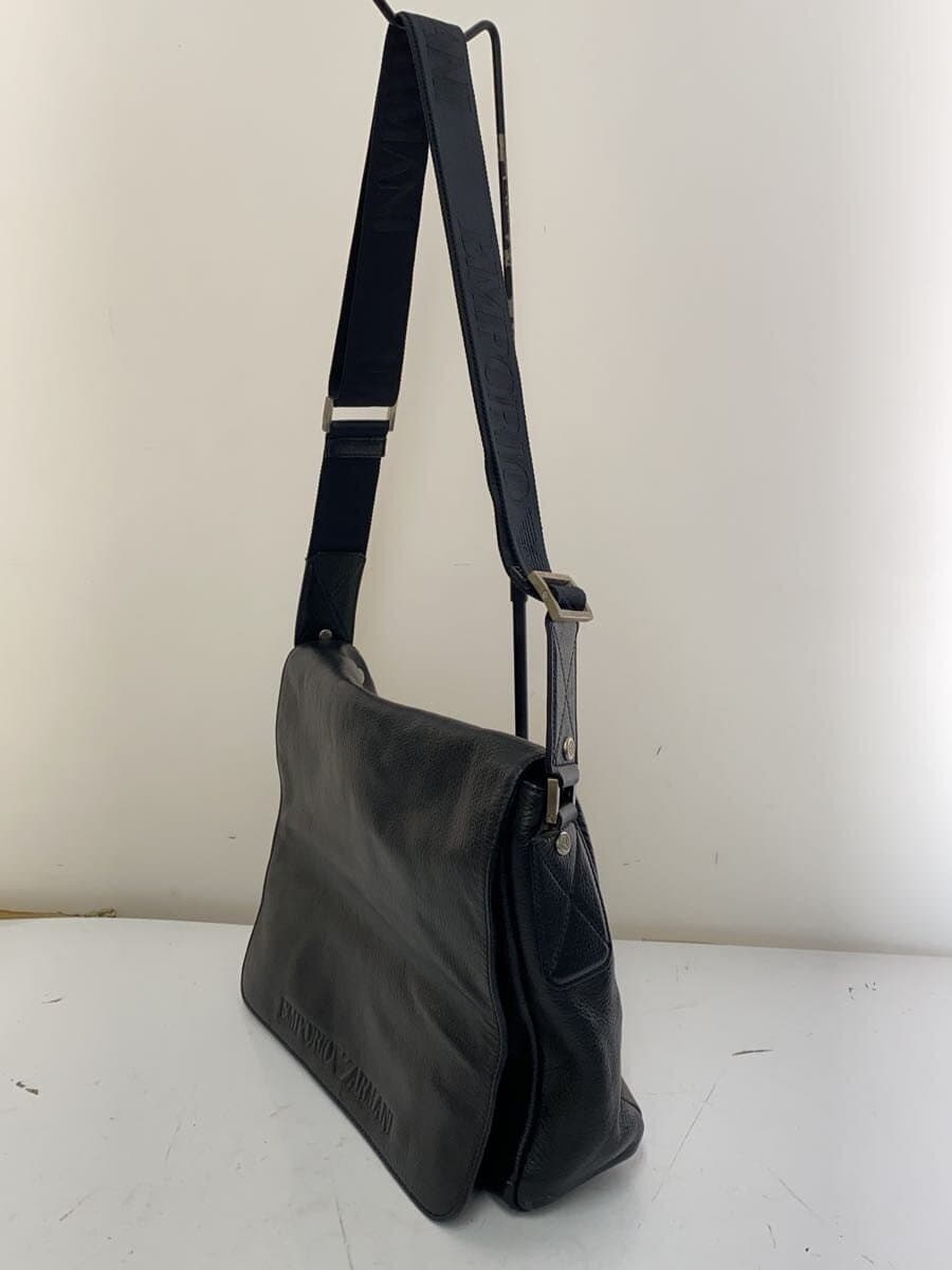 EMPORIO ARMANI Shoulder Bag Leather BLK 2