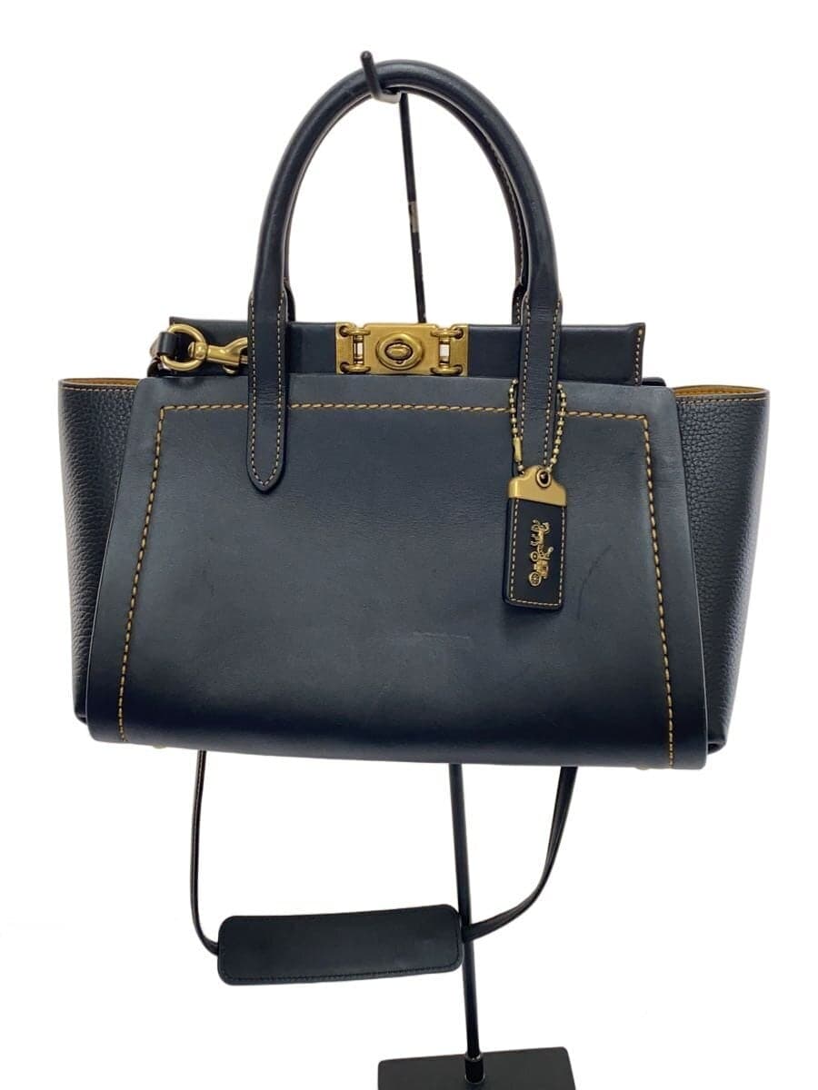 COACH Handbag_All Leather Leather BLK