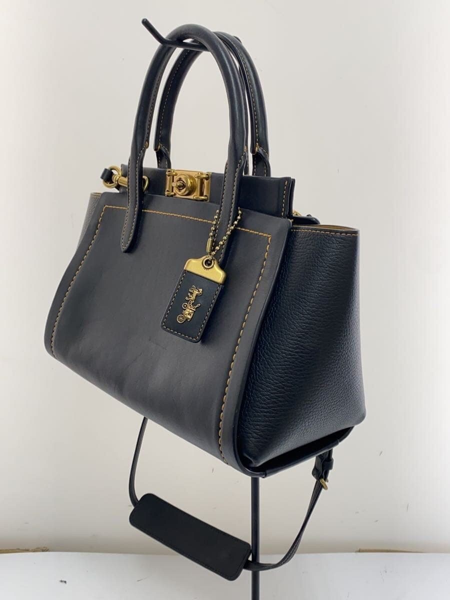 COACH Handbag_All Leather Leather BLK 2