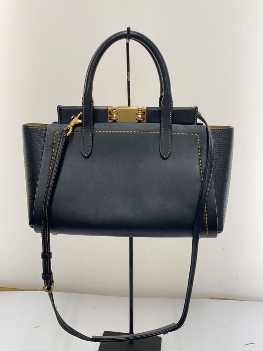 COACH Handbag_All Leather Leather BLK 3