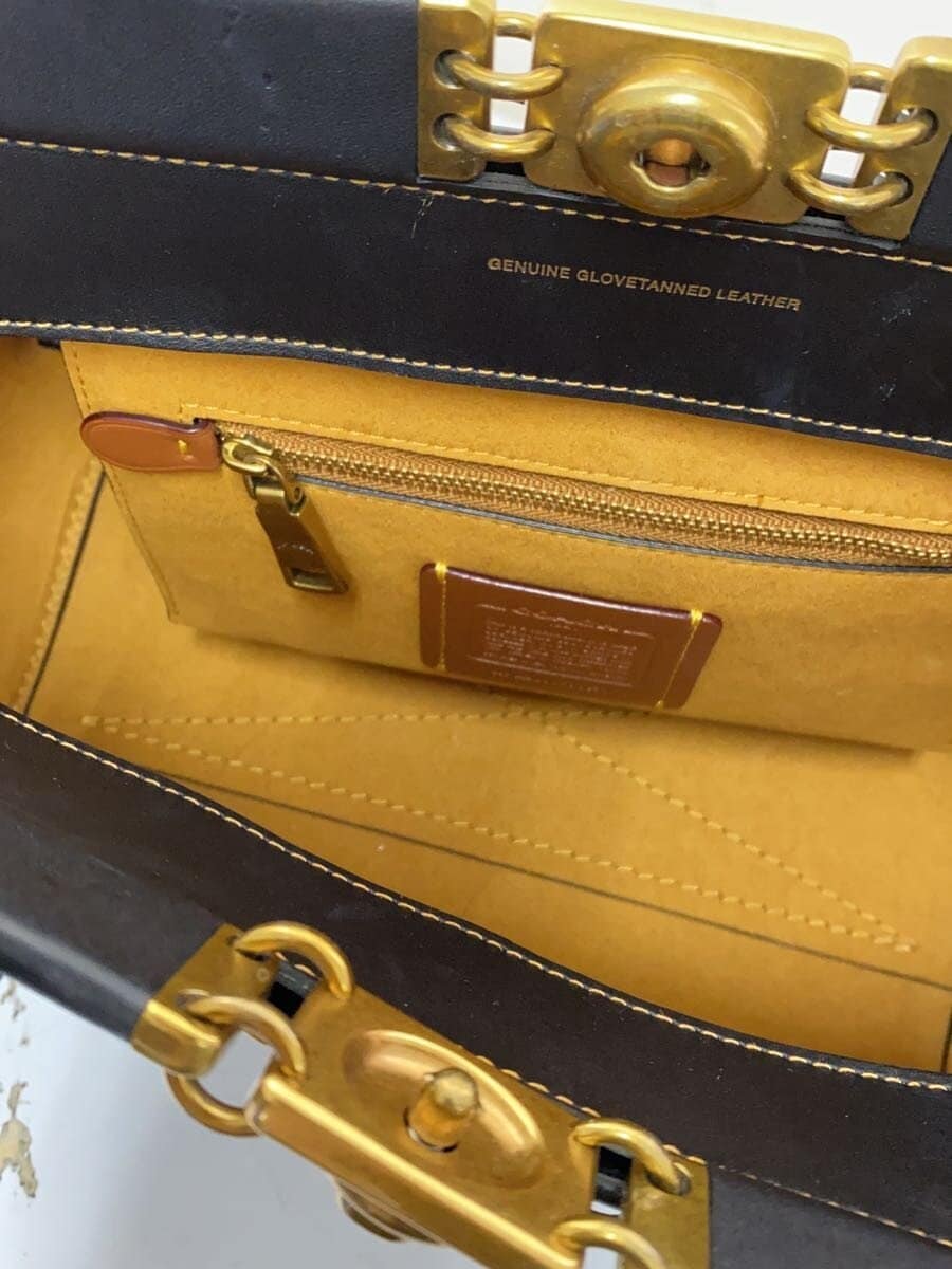 COACH Handbag_All Leather Leather BLK 6