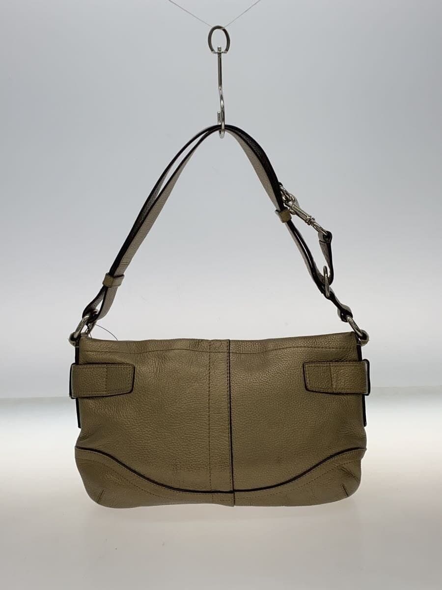 COACH Shoulder Bag Leather BRW Solid F17125 3