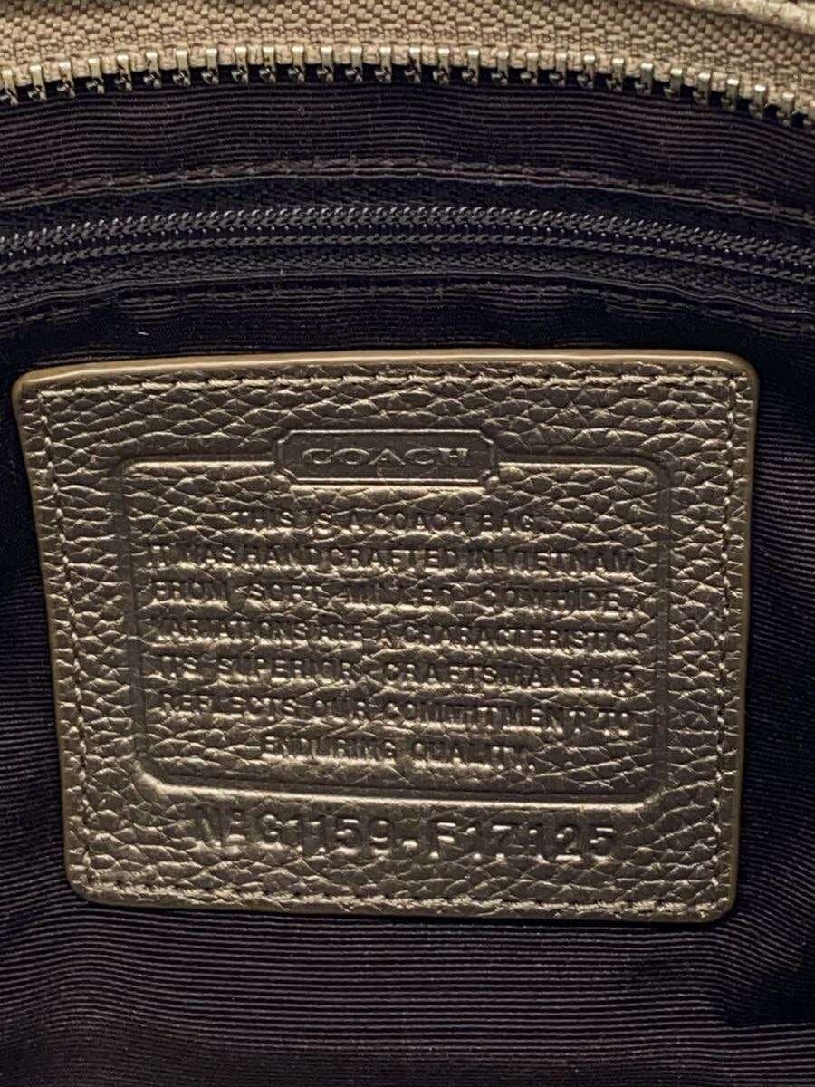 COACH Shoulder Bag Leather BRW Solid F17125 5