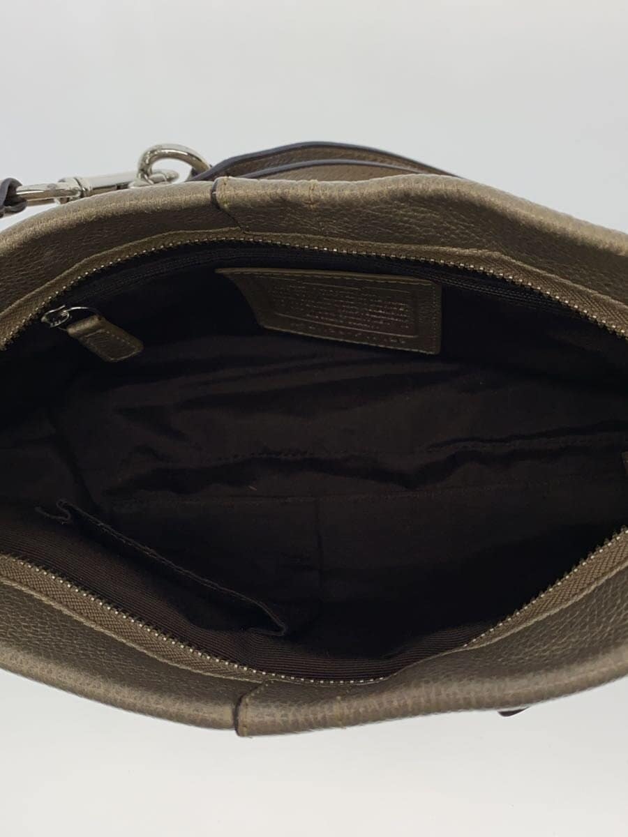 COACH Shoulder Bag Leather BRW Solid F17125 6