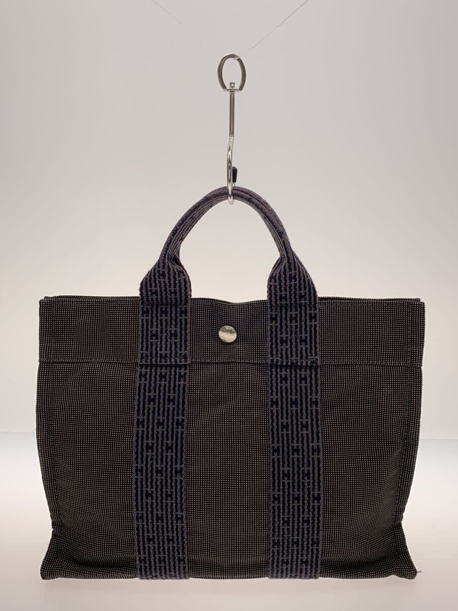 HERMES Aile Line Tote Bag -- GRY Missing padlock and key 3