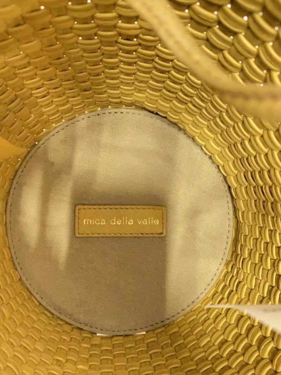 mica della valle Shoulder Bag Leather BEG Solid 5