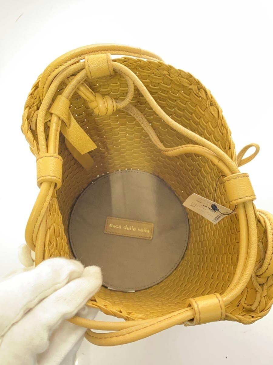 mica della valle Shoulder Bag Leather BEG Solid 6